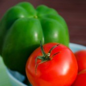 Green Pepper and Tomatoes