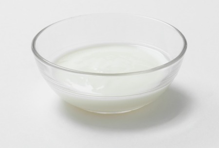 buttermilk substitute in a bowl