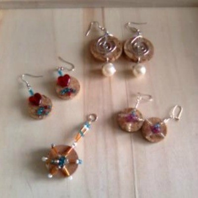 Wine Cork Earrings or Charms