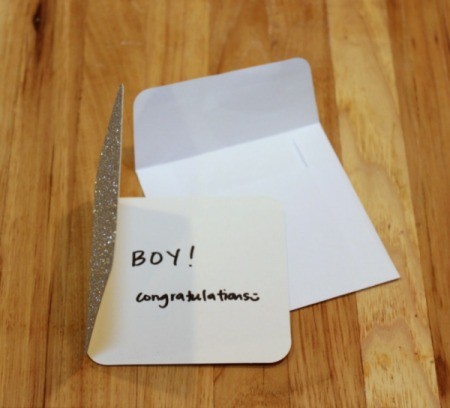 gender written on card