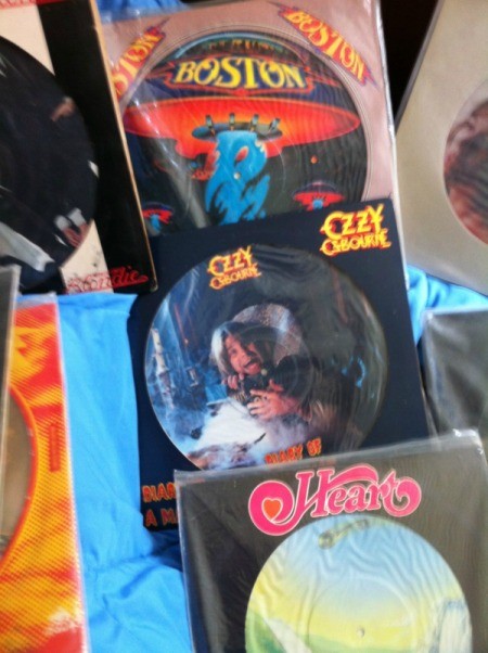 Photo LPs includimg Boston, Ozzy., and Heart