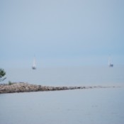 Sailboats in Flight (Port Elgin, Ontario)