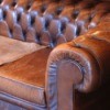 Old leather sofa