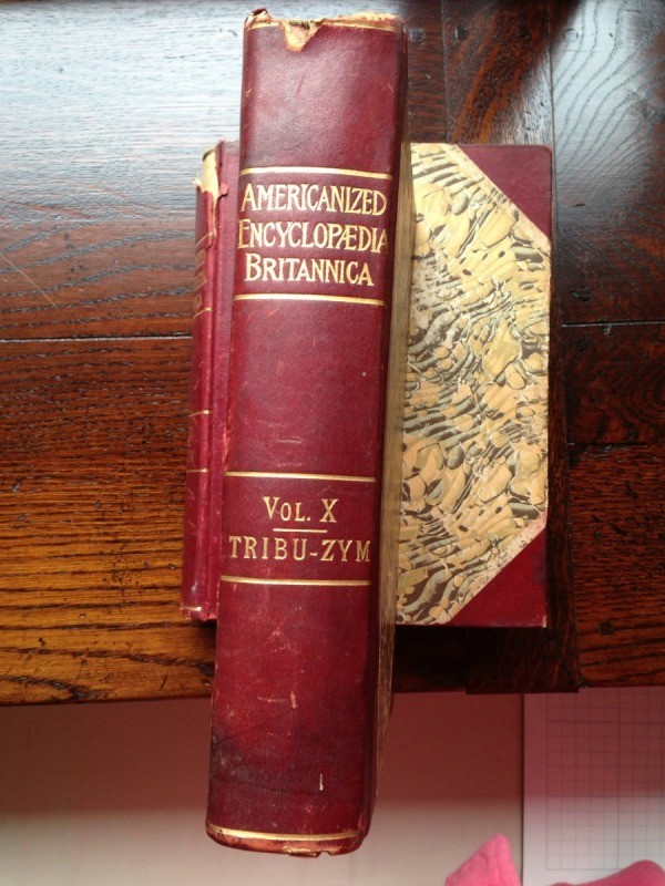 View of spine and cover.