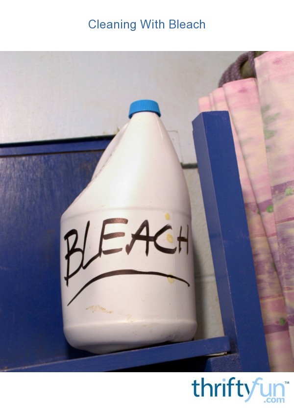 Cleaning With Bleach ThriftyFun