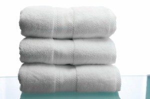 Fluffy white towels.