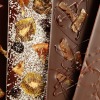 Handmade Chocolate Bars with dried fruit.