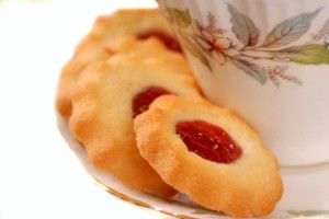 Jam filled cookie
