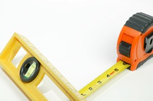 level and tape measure