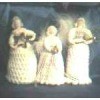 Three different crochet angels.