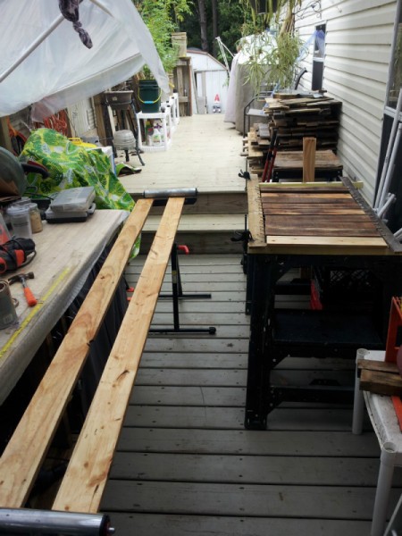 Pallet Door Spice Rack
