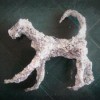 Aluminum Foil Dog Sculpture