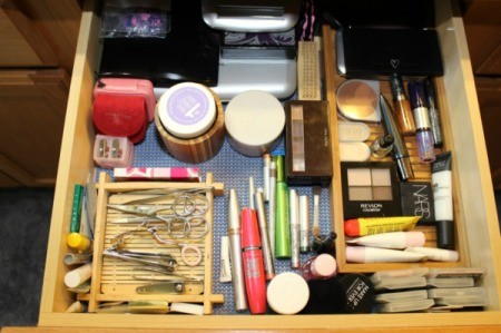 small trays in drawer