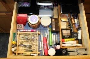 small trays in drawer