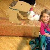 cardboard snoopy house