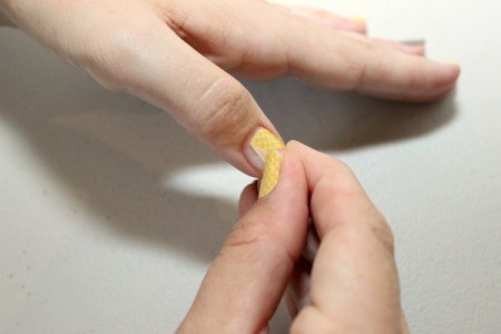 peel off old nail wrap
