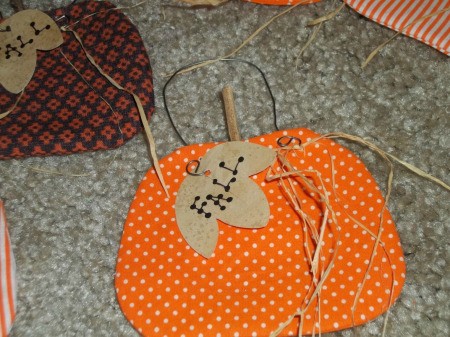 Fabric Pumpkin Ornament