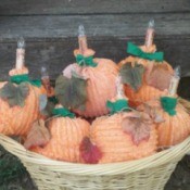 Fabric Pumpkin Lights