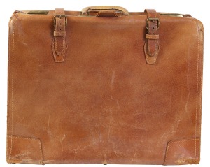 old leather bag