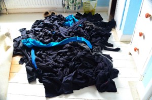 Pile of tights.