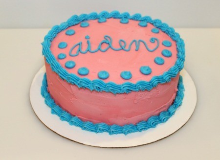 Mint Chocolate Chip Ice Cream Cake - decorated cake