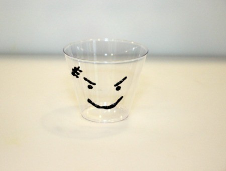 frankenstein face on cup