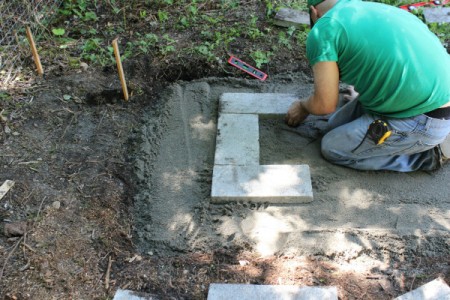 start first layer of blocks