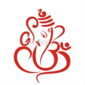Ganesha as stylized logo.