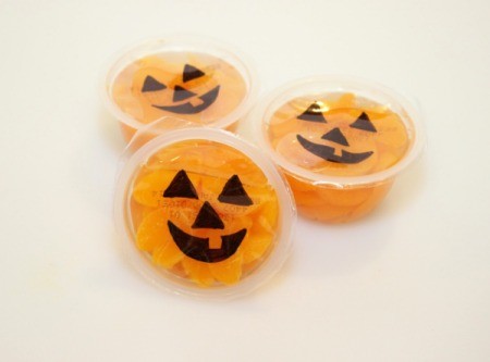 three jack o lantern cups 1