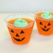 jello jack o lantern cups