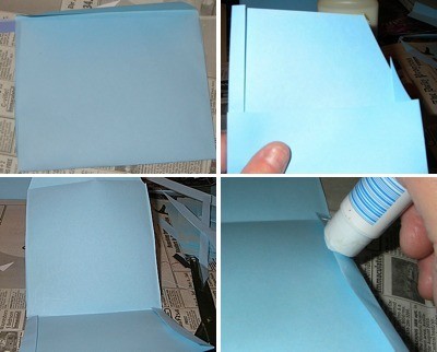 Cut Fold and Glue Paper