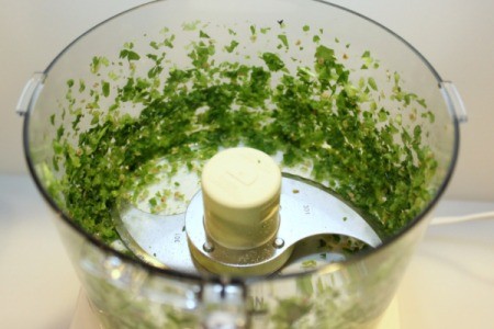 chop cilantro and jalepeno