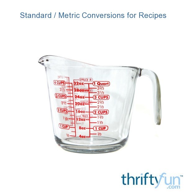 Standard/Metric Conversions for Recipes | ThriftyFun