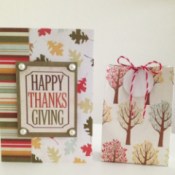 Happy Thanksging Card and Gift Bag