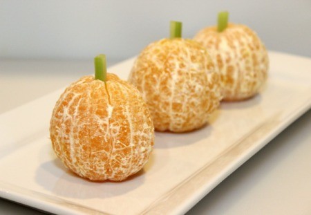 pumpkin oranges on plate