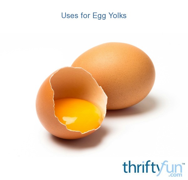 Uses for Egg Yolks ThriftyFun