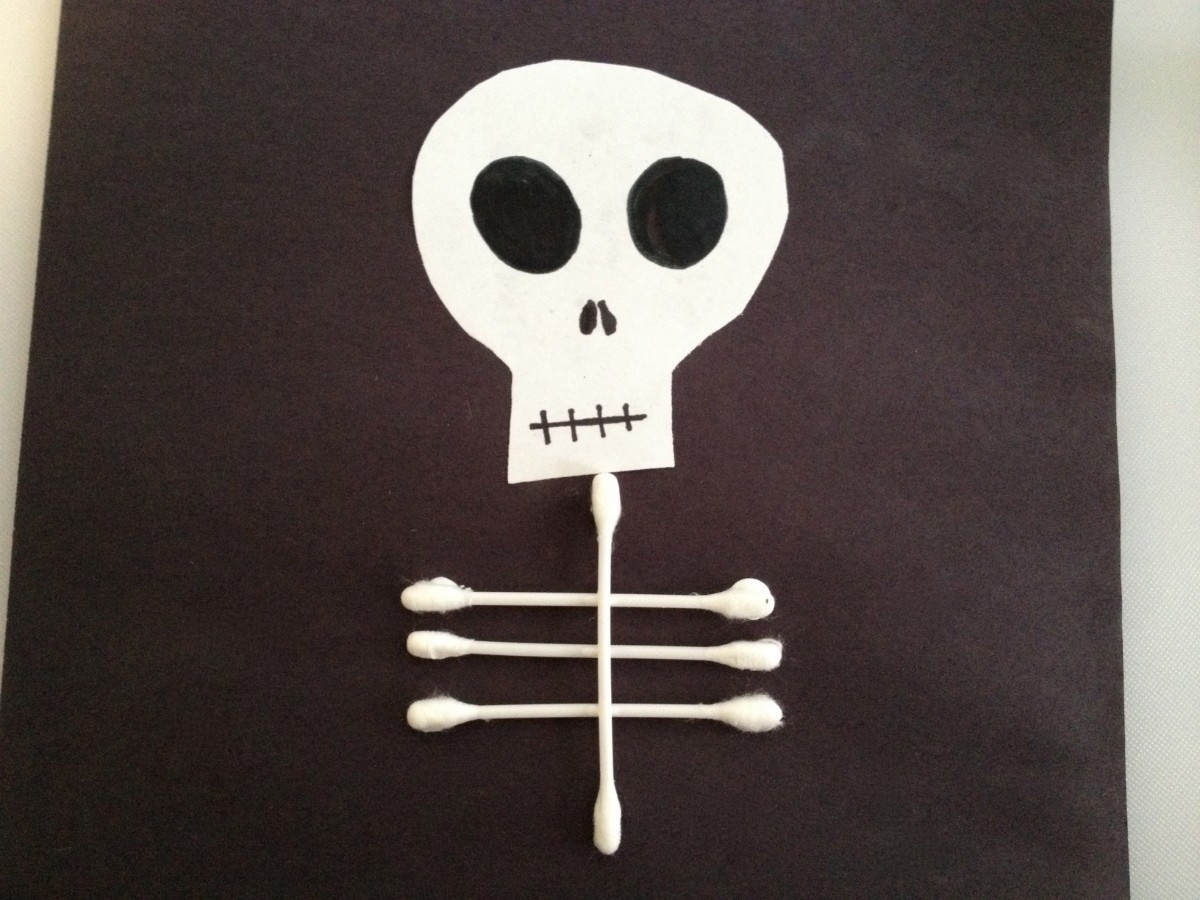 Making a QTip Skeleton My Frugal Halloween