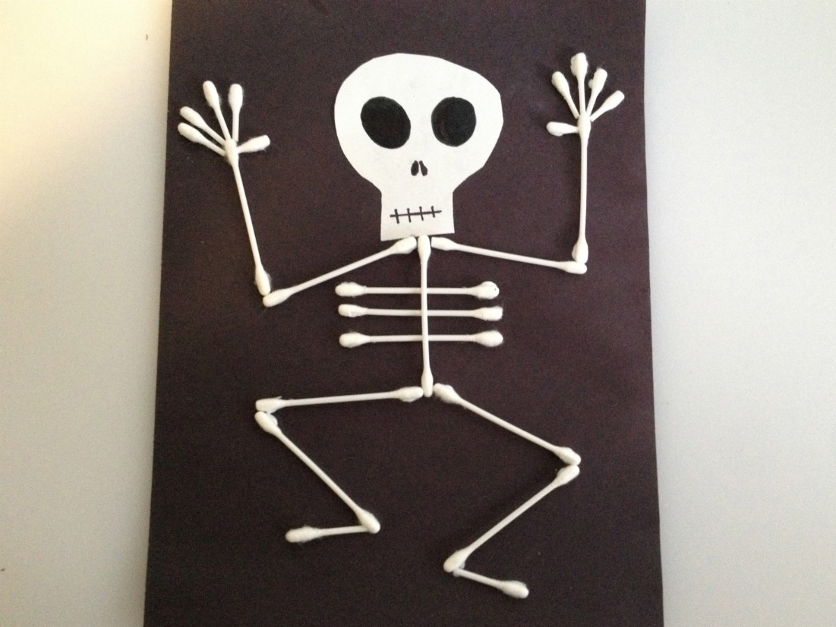 Making A Q Tip Skeleton My Frugal Halloween