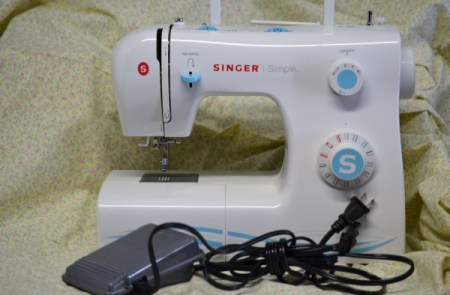 Singer Simple model sewing machine.