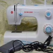 Singer Simple model sewing machine.