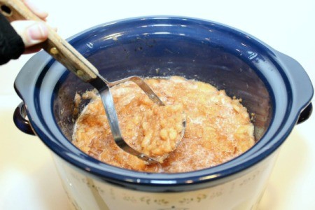 mash with potato masher