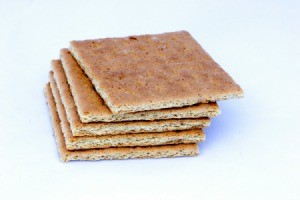 A stack of graham crackers.