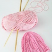 pink knitted hat