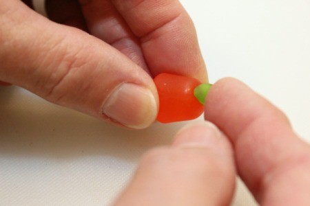 attach stem to pumpkin