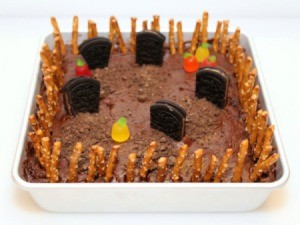 graveyard brownies