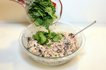 add chopped spinach