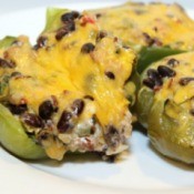 upclose of stuffed peppers
