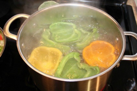boil peppers