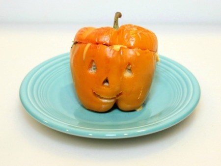 orange stuffed pepper