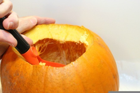 scrap out pumpkin